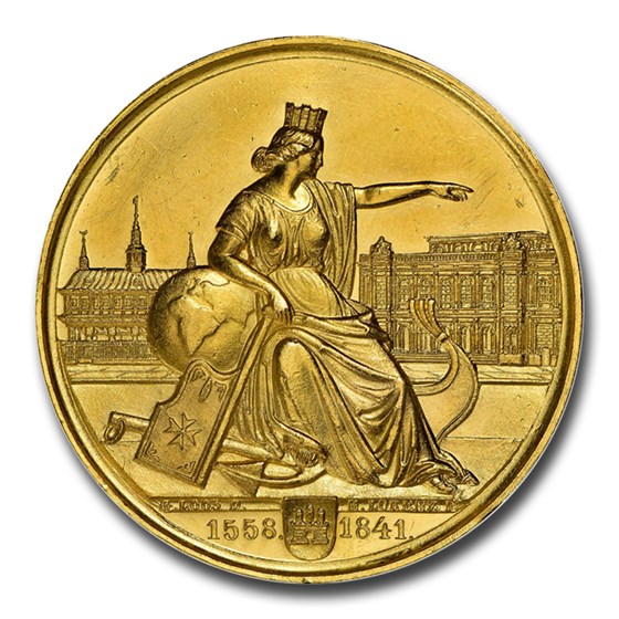 1841 German States Hamburg Gold Bankportugaleser MS-61 NGC 1841 German States Hamburg Gold Bankportugaleser MS-61 NGC